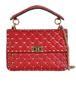 Small Rockstud Spike, Leather, Red, MII, 2*